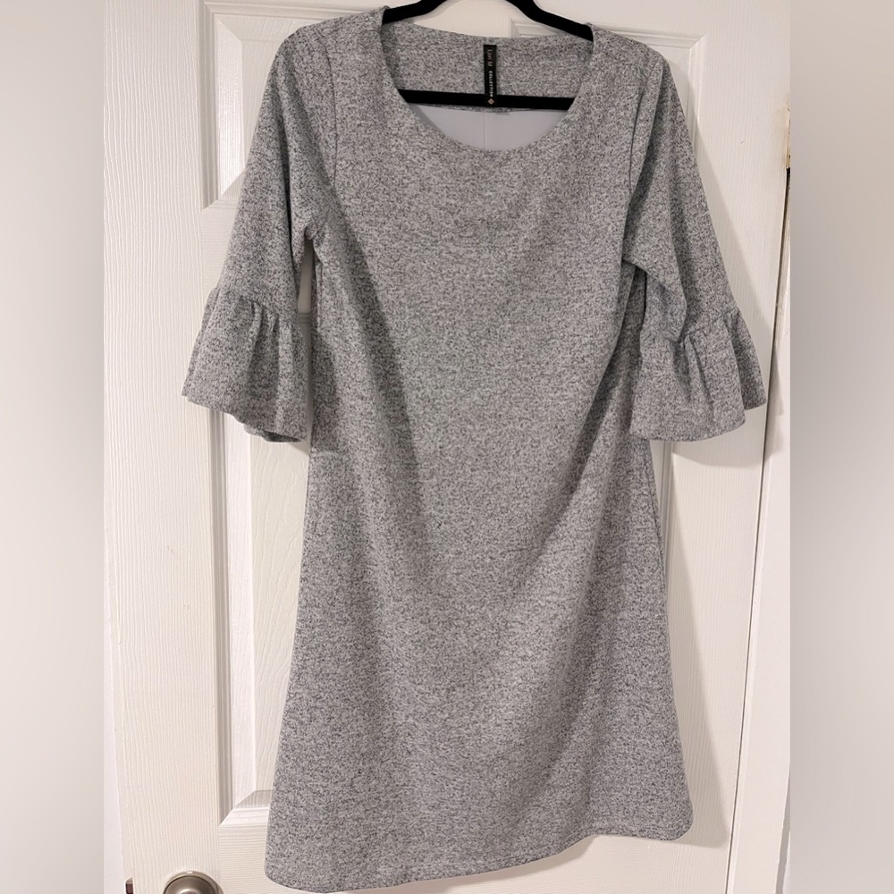 Lori M Flutter Sleeve Dress